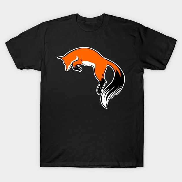 fox jumping T-Shirt by keenkei